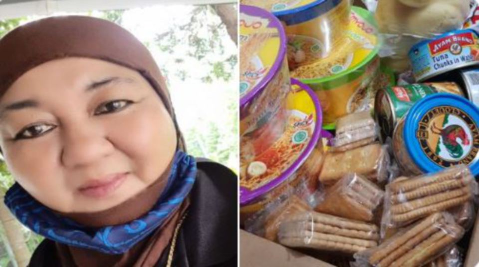 Berkongsi keperluan makanan dengan rakyat Malaysia